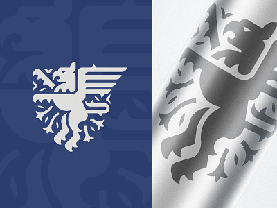 Gryphon animal bird coat of arms crest emblem gryphon herald heraldry lion logo metal sports wings
