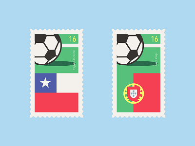 Football Cup Stamps