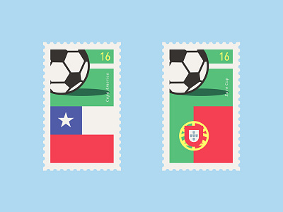 Football Cup Stamps