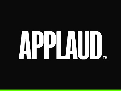 Applaud Logo custom fashion label lettering logo logotype style typography wear