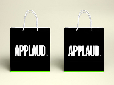 Applaud Bag bag custom fashion label lettering logo logotype packaging style typography wear