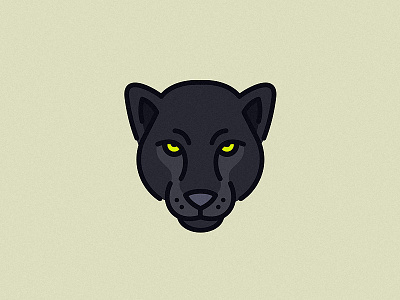Bagheera animal black cat head jungle logo mascot monoline panther sports wild