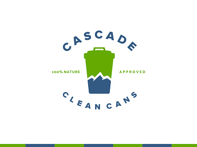 Cascade CC blue can clean crest environment green logo mountain nature negative sascade snow