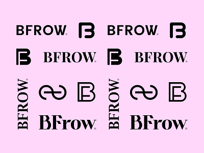 BFR Full Set black custom fashion lettering logo logotype network pink poster typography