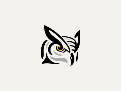 Sofionik Design Group animal bird black eye gray hoot logo owl smart turn wise yellow
