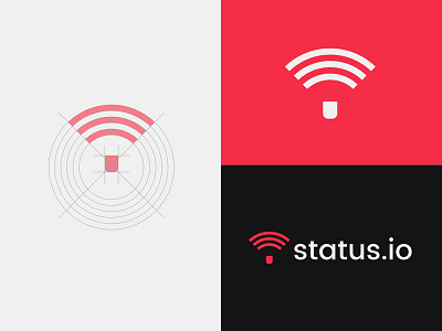 Status grid logo network parachute platform signal status structure system