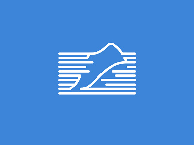 USA Marathon athlete blue dynamic flag logo marathon nature negative running shoe sports stripe usa