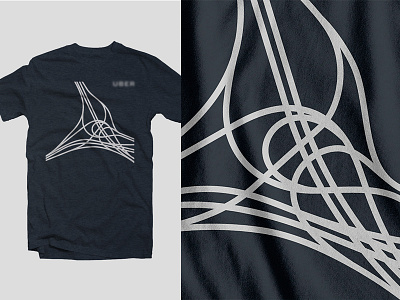 UBER > Birmingham illustration loop road t shirt traffic uber uk