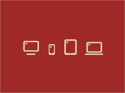 Mobilising Icons beige device digital display frame icons laptop media mobile pad phone red screen tablet tech