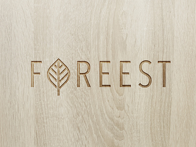 Foreest beech custom forest leaf lettering logo logotype nature tree typography wood