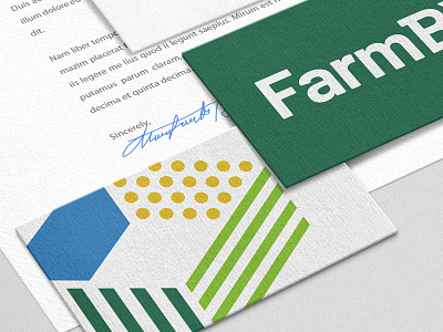 FBX agriculture business card dots elements farm lines logo multicolor nature pattern print stationery stripes