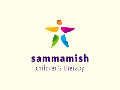 SCT children colorful healing human intelligent kids logo multicolor people star therapy