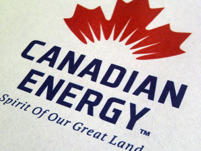 Canadian Energy battery beacon blue canada energy leaf light logo maple negative power ray red sun sunrise