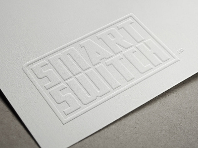 SS - - SF emboss frame innovation logo logotype plug press product retro scifi smart switch tech white wifi