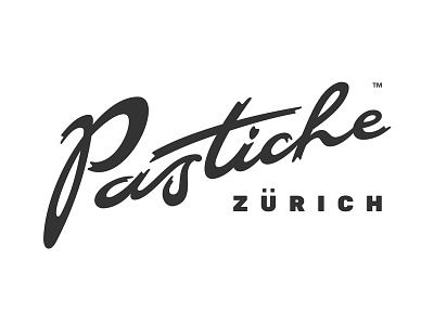 PZ-CH agency branding brush calligraphy custom handwritten logo logotype marketing script switzerland