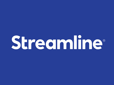 STLN blue business distribution incentive lettering logistics logo logotype streamline typography