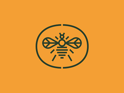 Beehaviour animal bee beehive bug business hive honey hub insect line logo monoline network peace