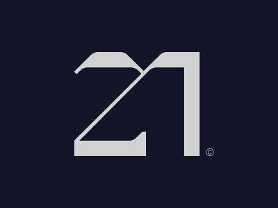 21 21 anniversary future lettering logo logotype monogram number numbers typography