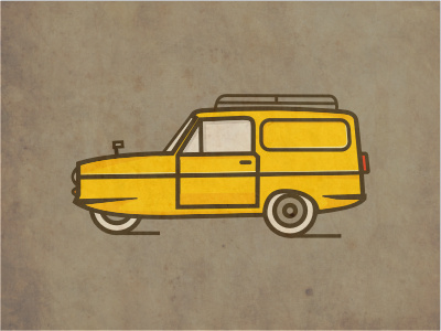 Trotters Independent Trading business car entertainment fools horse illustration show tv van yellow