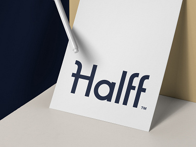 Halff Logotype app bank banking custom finance financial logo logotype typography