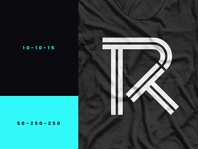 RT Monogram app fusion it letters lines logo monogram monoline symbol talk