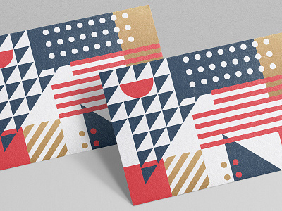 American Pattern business card card flag geometric geometry gold iconography national pattern star stripe symbol texture usa