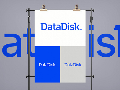 DD Logotype 2 blue custom data disk it lettering logo logotype software storage typography