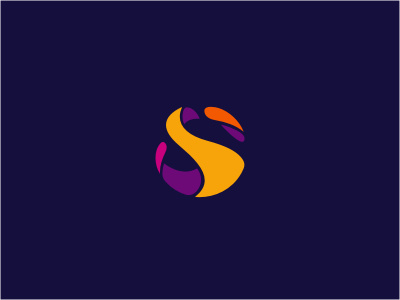 Freelance Mark v2 animal bird circle circular colorful cut freedom freelance initials logo multicolor purple round shadow sky