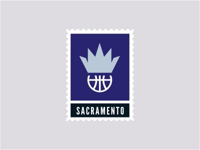 Sacramento Kings ball basketball black crown gray king logo nba purple royal sports stamp
