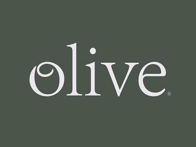 Olive Oil elegant food green health lettering logo logotype nature negative nutrition oil olive organic typography