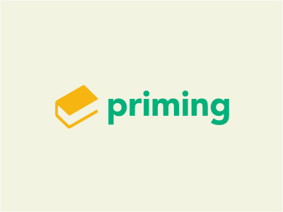 Priming book check education evaluation green logo negative school university yellow