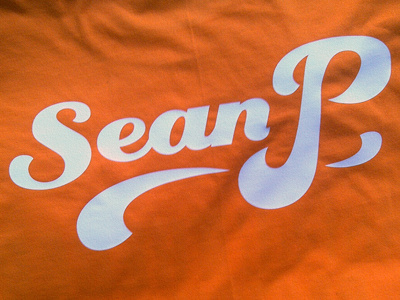 Sean Price audio calligraphy custom fashion hip hop logo logotype music orange rap t shirt typography wear