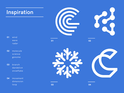 Connected connected dandelion dna health healthcare initials logo loop monoline movement nature science snowflake symbol wave wind