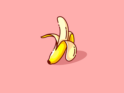 Yello Banana Vector Design banana banana fruit design design art design fruit fruit modern design ui vector vectorart yellow fruit