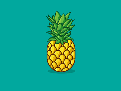 Fresh Pineaple Design banana logo branding design design fruit design vector fruit fruit logo icon illustration logo fruit pineaple pineaple design ui vector
