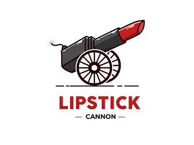 lipstick canon animation art branding design icon illustration lipstick logo ui ux vector