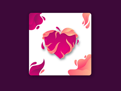 love <3 animation branding design design fruit flat icon illustration logo ui vector