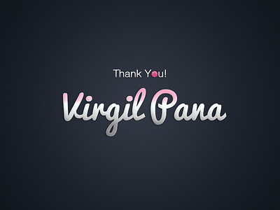 Thank You Virgil Pana!