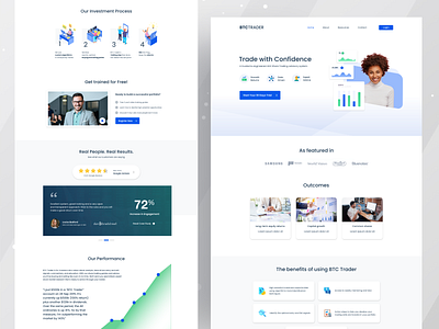 BTC Trader Website Design