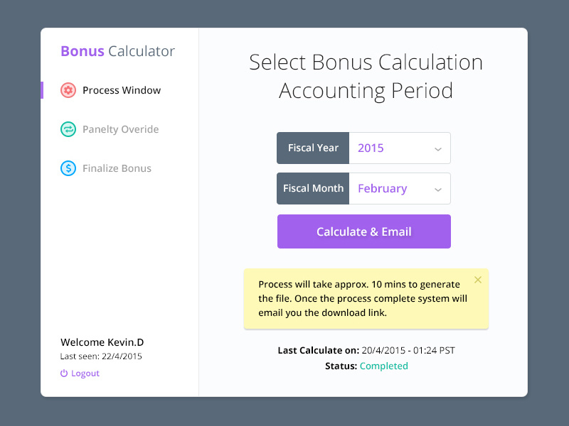 Bonus Calculator by Buwaneka Ranatunge on Dribbble