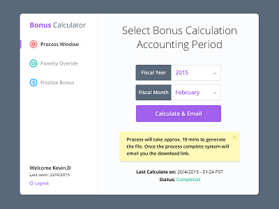 Bonus Calculator bonus calculator ceffectz dashboard mobile responsive ui ux web