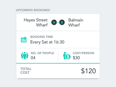 Upcoming Bookings booking ceffectz payment taxi ui ux