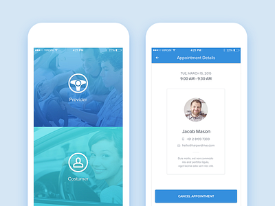 Sbaps - Manage your Appointments app appointments booking business ceffectz invite ios mobile sbaps ui uiux ux