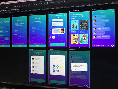 Chat App UI/UX app chat chatapp clean concept design interface minimal mobile ui uiux ux