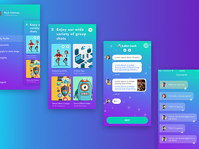 Chat App UI/UX app clean concept design interface ios minimal mobile ui uiux ux