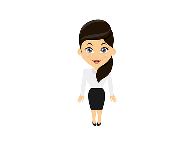 Female Office Character art character characterdesign design female girl graphicdesign icon illustration shutterstock vector women