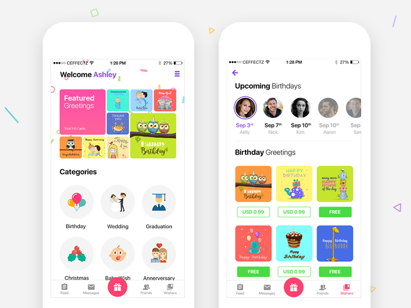 GreetlyApp for Mobile by Buwaneka Ranatunge on Dribbble