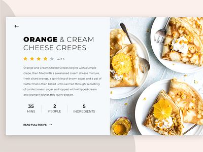 Food Recipe Website ceffectz clean dashboard design food minimal recipe ui uiux ux web webdesign