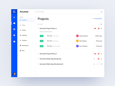 Accutask Dashboard