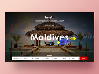 Travelco Website Redesigning ceffectz design home page landing page tourism travel ui ux web web site web site design